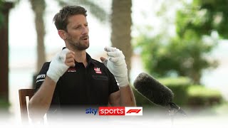 EXCLUSIVE Romain Grosjean reveals how he escaped horrific fireball crash [upl. by Leland]