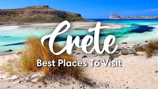 CRETE GREECE  7 Places You Should Visit In Crete [upl. by Ydaj]