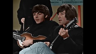 The Beatles  Ticket To Ride Colorized Clip [upl. by Garrek]