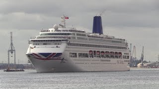 PampO Cruises  Oriana begins her farewell cruise itinerary from Southampton 220719 [upl. by Ewnihc]