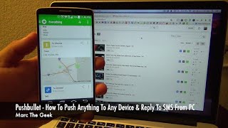 Pushbullet  How To Push Anything To Any Device amp Reply To SMS From PC [upl. by Atinaej]