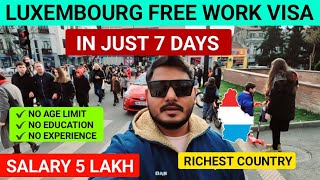 Luxembourg 🇱🇺 Jobs For Indian  How to apply Luxembourg jobs from india  Luxembourg work visa 2024 [upl. by Aserehtairam67]