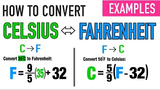 CONVERTING CELSIUS TO FAHRENHEIT amp VICE VERSA [upl. by Etnahs543]