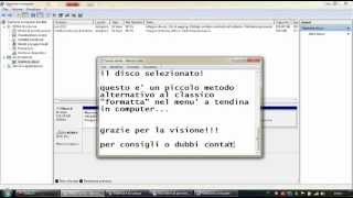 Guida su come quotFormattarequot un hard disk o una memoria flash da quotGestione Computerquot [upl. by Talbott484]