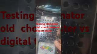 Testing alternator with digital tester and old school tester automobile automechanic camry tools [upl. by Chill]