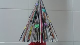 Árbol de navidad con una revista 🌲🌲🌲 [upl. by Victoir409]