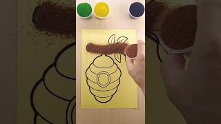 Sand painting BeeHive art sandart shorts [upl. by Mar]