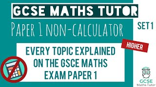 Every Topic on the Paper 1 GCSE Maths Exam May 2023  Higher  Set 1  Edexcel AQA OCR [upl. by Beare]