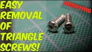 HOW TO REMOVE TRIANGLE SCREWS [upl. by Nedloh]