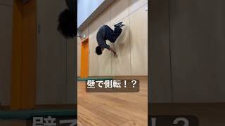 壁で側転ってできるんだ パルクール parkour ウォールスピン アクロバット 側転 バク転 壁ドン 壁ジャンプ 最近 忍びの家 見た 面白かった 忍者 [upl. by Yanffit]