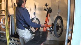 How To Store and Hang A Recumbent Trike [upl. by Nerrej284]