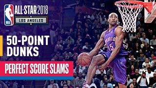 ALL 50Point Dunks In NBA Slam Dunk Contest History [upl. by Aneet992]