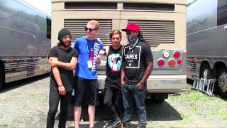 GHOST TOWN Interview 2 Featuring DeeFizzy Warped Tour 2014 [upl. by Aguie]