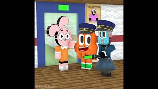 When Lucy Simian disguised as Gumball Police and the ending 😂 [upl. by Notlem]