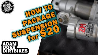 20 How to package dirt bike suspension for 20 [upl. by Iain]