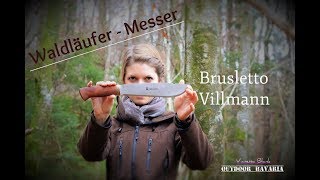 Waldläufer MesserBrusletto Villmann  Outdoor Bavaria  Vanessa Blank Bushcraft amp Survival [upl. by Robbi]