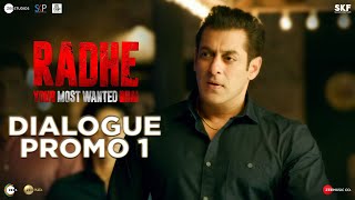 Radhe Dialogue Promo 1  Salman Khan  Randeep Hooda  Prabhu Deva  13th May [upl. by Sairahcaz526]