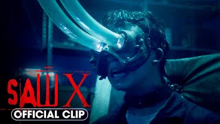 SAW X 2023 Official Clip – Eye Vacuum Trap – Tobin Bell Isan Beomhyun Lee [upl. by Reinhardt]