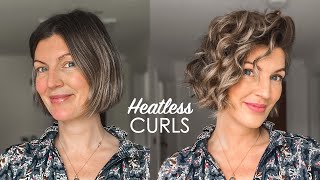 Heatless Curls For SHORT Hair  Shonagh Scott [upl. by Maroj]