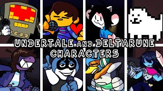 FNF Nerves but Every Turn UNDERTALE and DELTARUNE Character Sings It [upl. by Snevets]