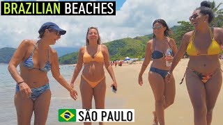 🇧🇷 Praia Brasileira  Litoral Norte de São Paulo Brazil Summer 2023【4K UHD】 [upl. by Hael]