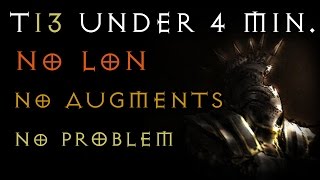 Torment 13 under 4min No LoN  Augments Build  Diablo 3 RoS 242 LIVE  Gaming with Baromir [upl. by Nilyad]