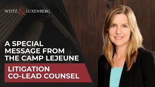 Robin Greenwald of Weitz amp Luxenberg named CoLead Counsel of the national Camp Lejeune litigation [upl. by Veljkov]