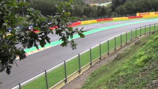 Spa Francorchamps  Blanchimont F1 Belgian GP 2011 AMAZING SOUND [upl. by Allez675]