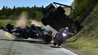 Suzuki Hayabusa 2022 vs Mercedes AMG F1 W11 EQ Performance 2020 [upl. by Esinyt]