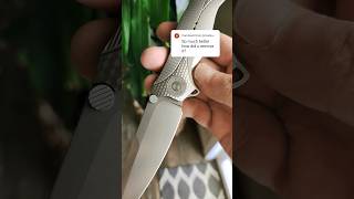 How Did I Remove The GOLD Anodization edgedmindset edc knifeskills knifemaking trending [upl. by Adelind]