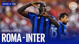 ROMA 02 INTER  HIGHLIGHTS  SERIE A 2223 ⚫🔵🇬🇧 [upl. by Aicak]