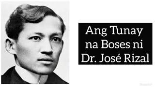 DR JOSE RIZAL VOICE  ANG TUNAY DAW NA BOSES NI DR JOSE RIZAL🇵🇭🇵🇭🇵🇭 [upl. by Inoue]