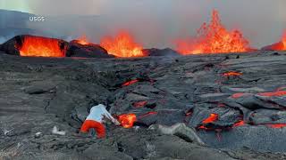 Kilauea Hawaiis secondlargest volcano begins erupting again [upl. by Ratcliffe]