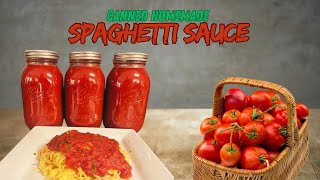 Canning Spaghetti Sauce with Fresh TomatoesWater Bath Method [upl. by Cheria]