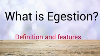 What is Egestion [upl. by Mali]