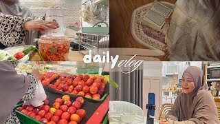 dailyvlog RUTINITAS IRT DARI JAM 4 PAGICERITA TETAP BERPENGHASILAN DI RUMAH BELANJA BUAH MINGGUAN [upl. by Nyrret505]