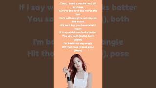 Babymonster click clak ahyeon lyrics babymonster clikclak drip [upl. by Duwalt]