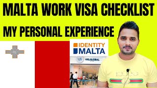 Malta Work Visa Checklist Update  Malta Work Visa vfs Required Documents [upl. by Ognimod16]