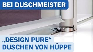 Hüppe Duschkabine Design pure Produktvideo [upl. by Bernete210]