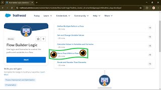 Run a Flow Within a Flow  Flow Builder Logic  Flow Fundamentals Superbadge Unit  Salesforce [upl. by Arikat]