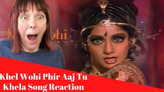 Main Nagin Tu Sapera Khel Wohi Phir Aaj Tu Khela Song REACTION Sridevi [upl. by Anicul]