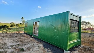 Casa container reefer 30m2 com dois quartos  Azul Containers [upl. by Nagel]