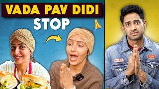 VIRAL VADA PAV DIDI OF DELHI STOP [upl. by Hatnamas]