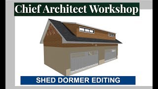 EDITING SHED DORMER ROOF a HOW TO [upl. by Edmond]