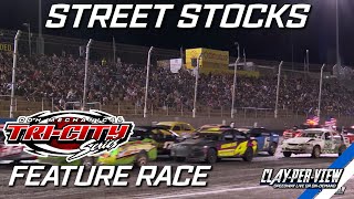 Street Stocks  ODH Tri City Series  Perth  13th Jan 2024  ClayPerView [upl. by Gnivre]