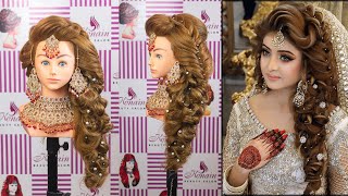 Full Tutorial  Kashees Advance Bridal Hairstyle  Konain Beauty Salon [upl. by Nortad]