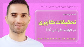 15 تحقیقات کاربری در فرآیند UX چیستUser Researchقسمت ۱۵ از دوره آموزش کامل طراحی محصول ui ux [upl. by Norrv]