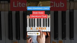 Your Reality by Doki Doki Literature Club EASY Piano Tutorial [upl. by Tri]