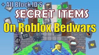 NEW All Secret Blocks from spawn command  Roblox Bedwars [upl. by Artenra]