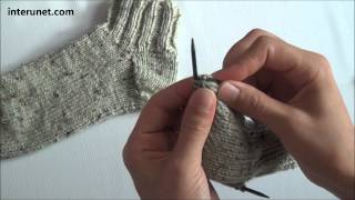 How to knit socks  video tutorial [upl. by Winikka]